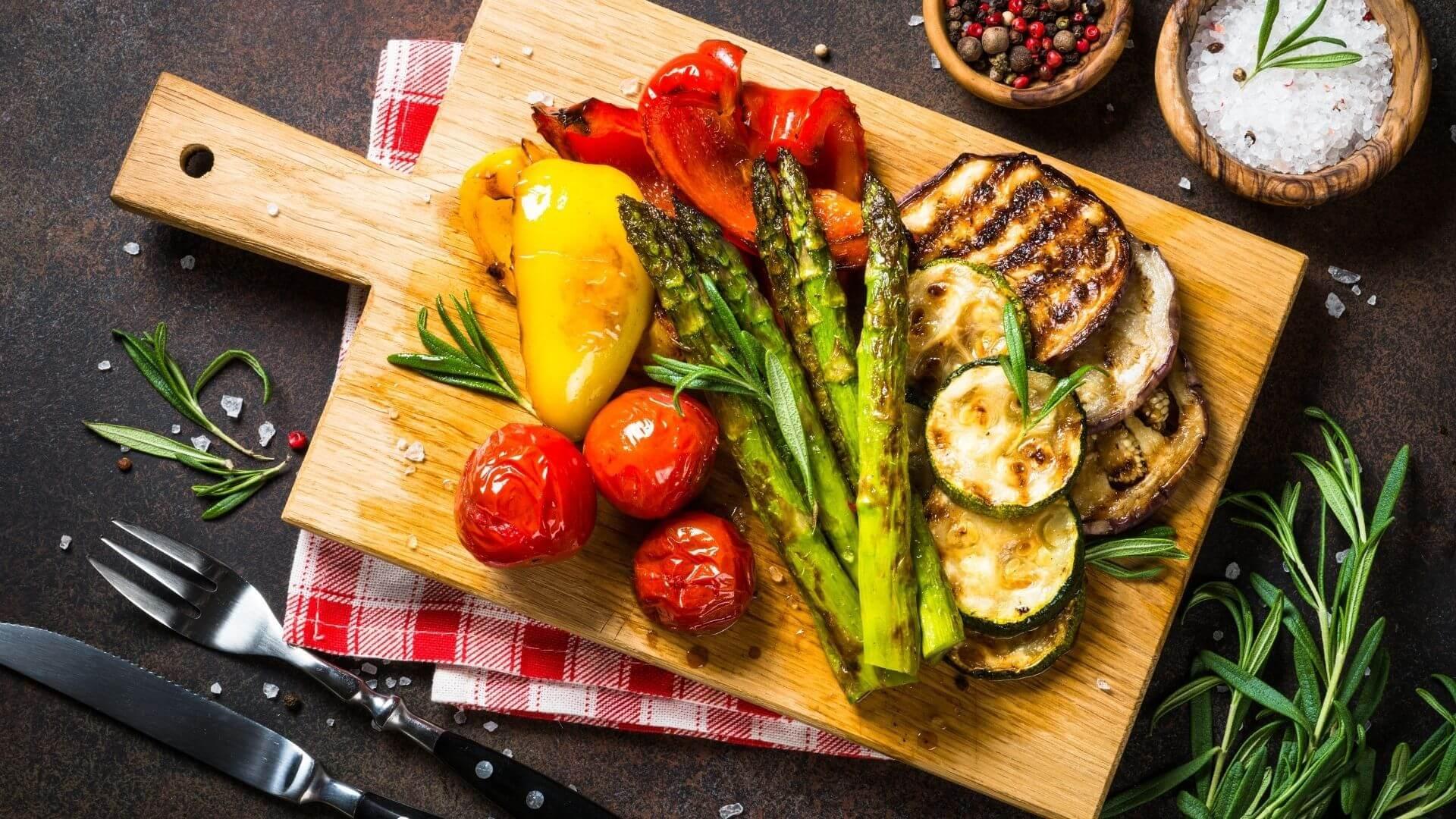 Les fameux légumes grillés marinés à l'huile de chanvre - MY CHANVRE CBD