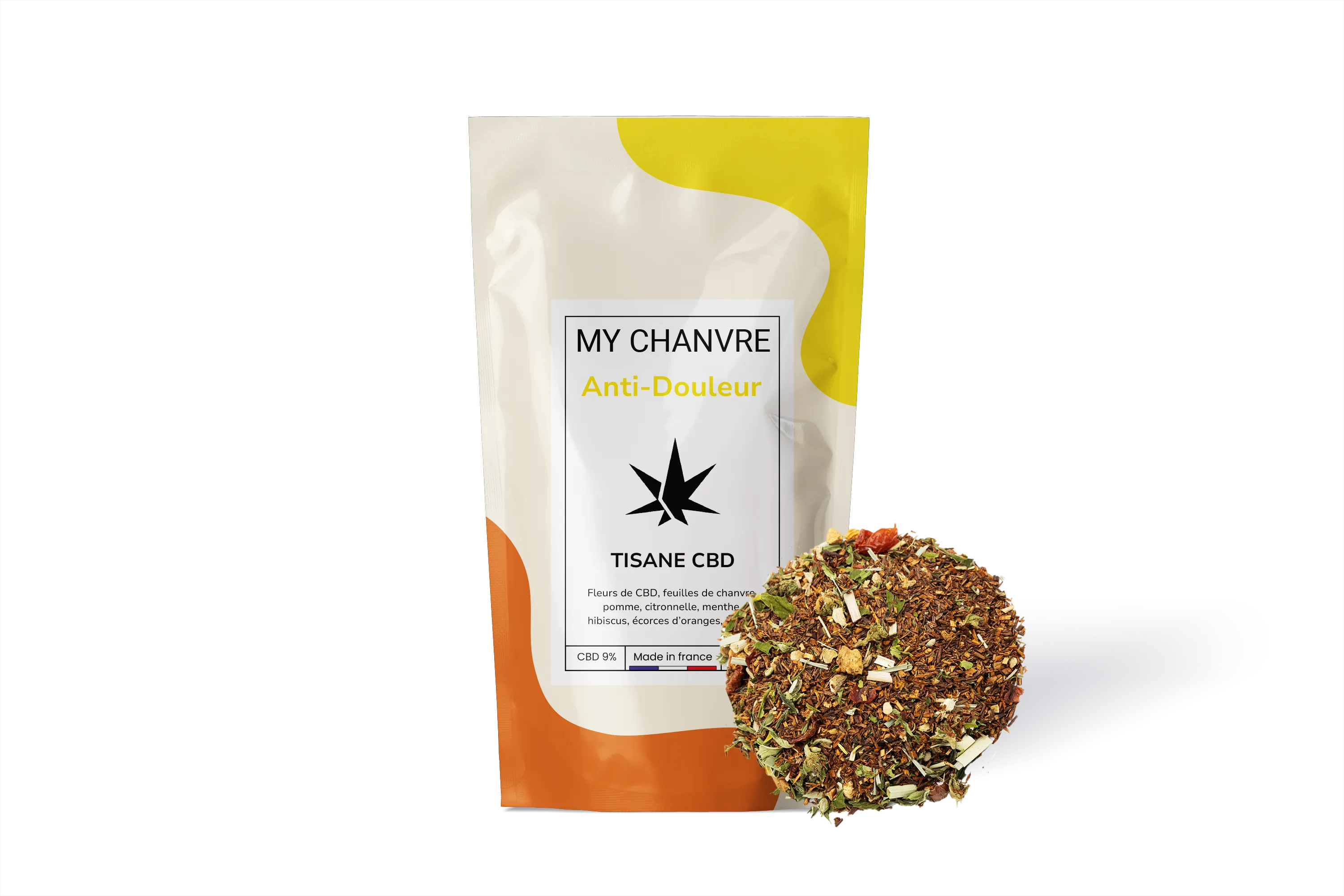 Tisane anti-douleurs fleurs de CBD - MY CHANVRE CBD