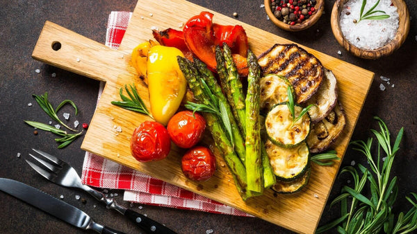 Les fameux légumes grillés marinés à l'huile de chanvre
