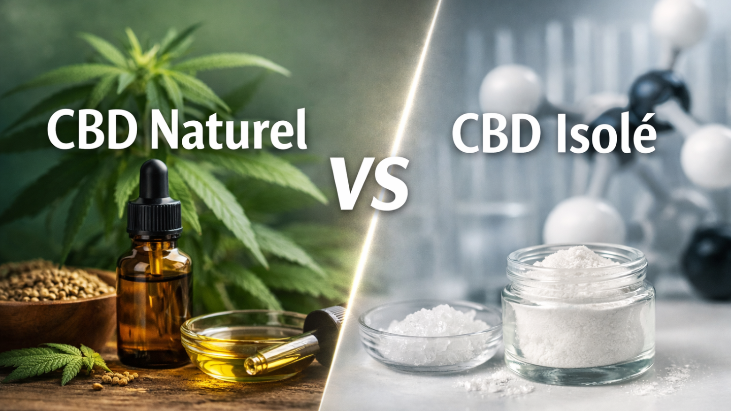 CBD naturel vs CBD isolé : ce que ça change vraiment
