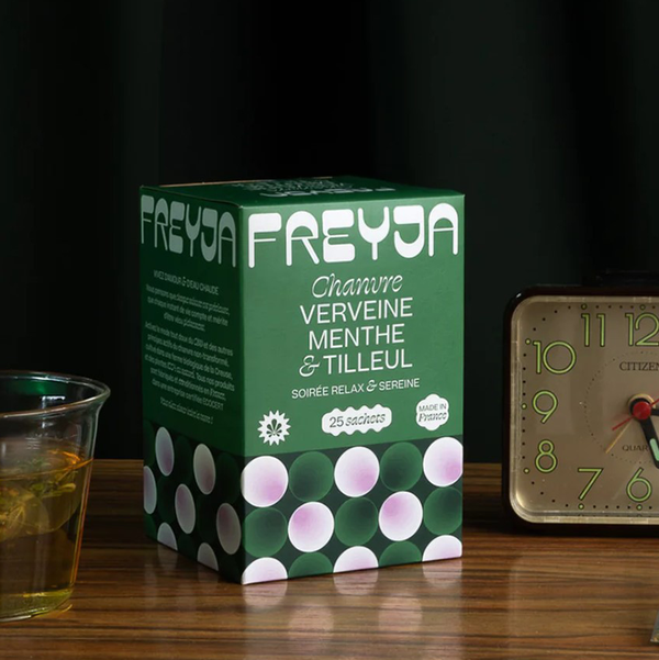 INFUSION AU CHANVRE, VERVEINE, MENTHE ET TILLEUL - FREYJA