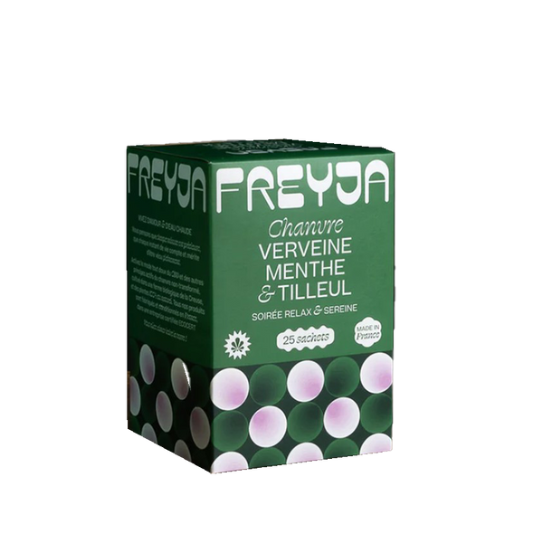 INFUSION AU CHANVRE, VERVEINE, MENTHE ET TILLEUL - FREYJA