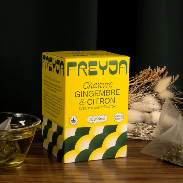 INFUSION AU CHANVRE, GINGEMBRE ET CITRON - FREYJA