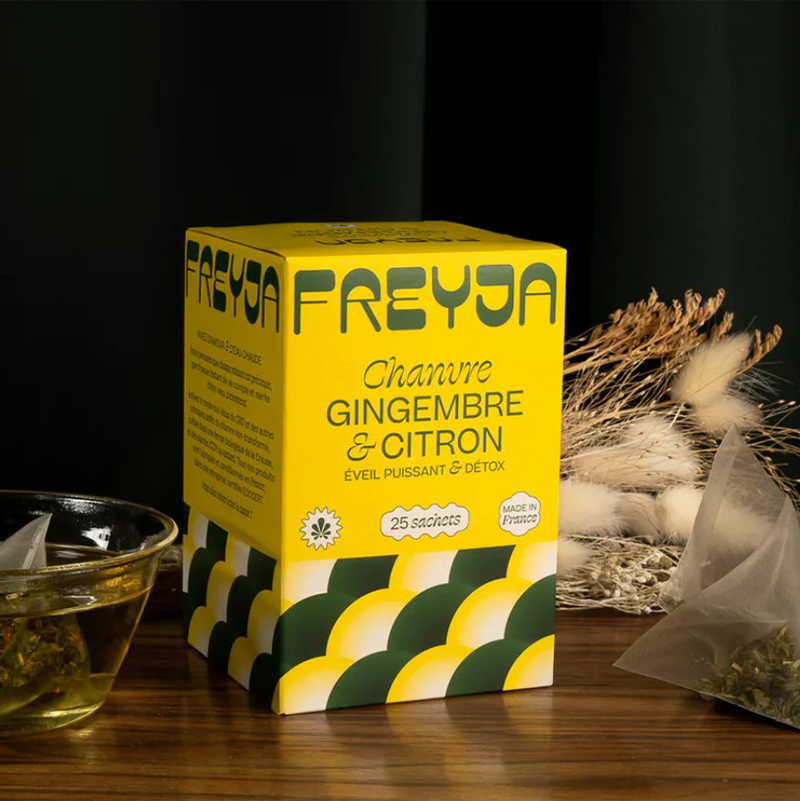 INFUSION AU CHANVRE, GINGEMBRE ET CITRON - FREYJA