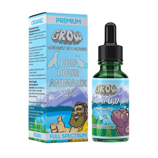 HUILE DE CBD FULL SPECTRUM POUR ANIMAUX 3%