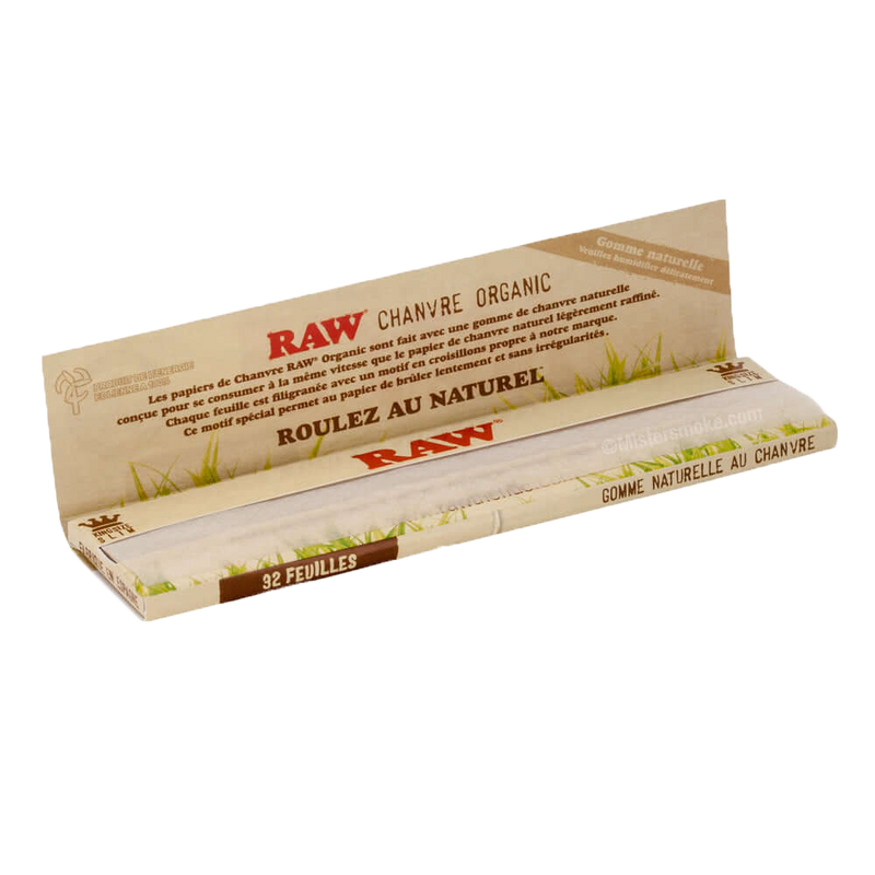 FEUILLES SLIM CHANVRE RAW